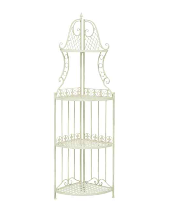 Étagère fer Jardin 165cm style antique vert