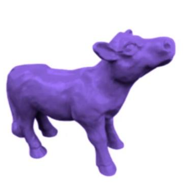 Statue Veau Animaux Resine - 70cm - Violet