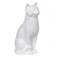 Statue Chat Animaux Resine - 40cm - Blanc - ANIMAUX-RESINE.FR