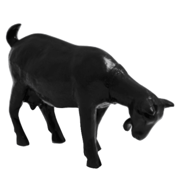 Statue Chevre Animaux Resine - 95cm - Noir - ANIMAUX-RESINE.FR