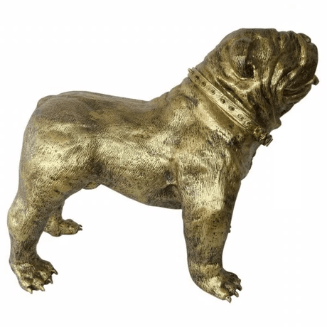 Statue Chien Bouledogue Anglais Animaux Resine - 160cm - Bronze - ANIMAUX-RESINE.FR