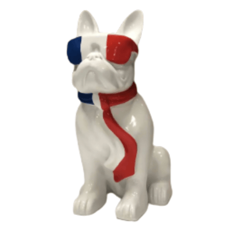 Statue Chien Bouledogue Francais Animaux Resine - 60cm - France - ANIMAUX-RESINE.FR