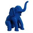 Statue Elephant Animaux Resine - 140cm - Bleu Nuit - ANIMAUX-RESINE.FR