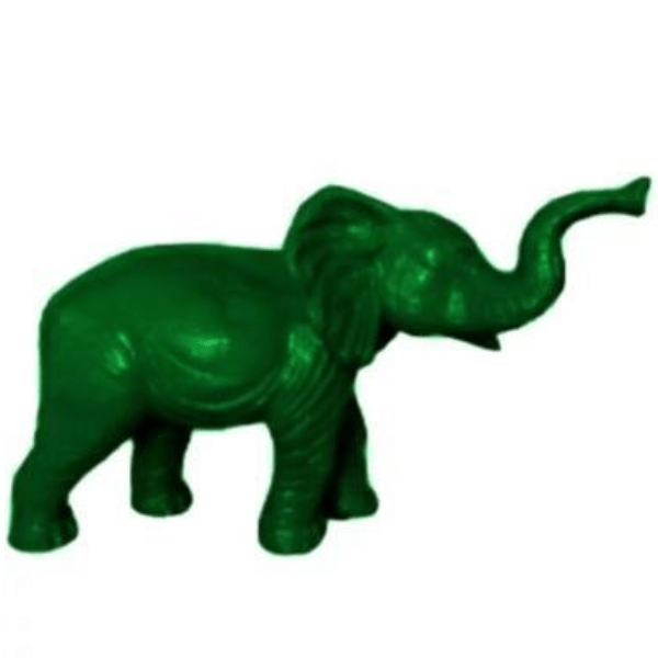 Statue Elephant Animaux Resine - 410cm - Vert - ANIMAUX-RESINE.FR