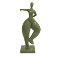 Statue Femme Nana Oeuvre Resine - 135cm - Vert Kaki - ANIMAUX-RESINE.FR