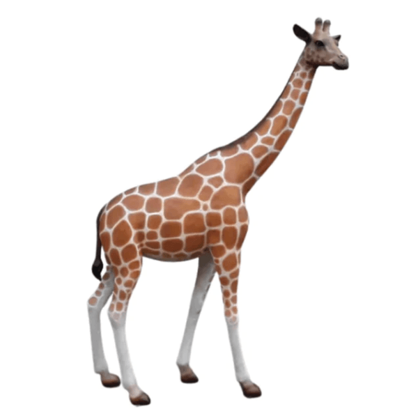 Statue Girafe Animaux Resine - 320cm - Naturel - ANIMAUX-RESINE.FR