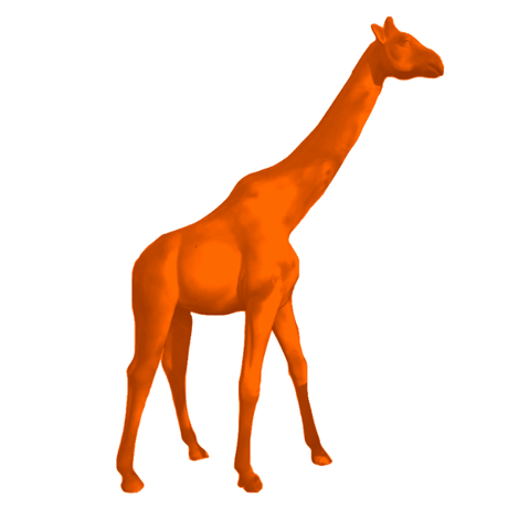 Statue Girafe Animaux Resine - 320cm - Orange - ANIMAUX-RESINE.FR