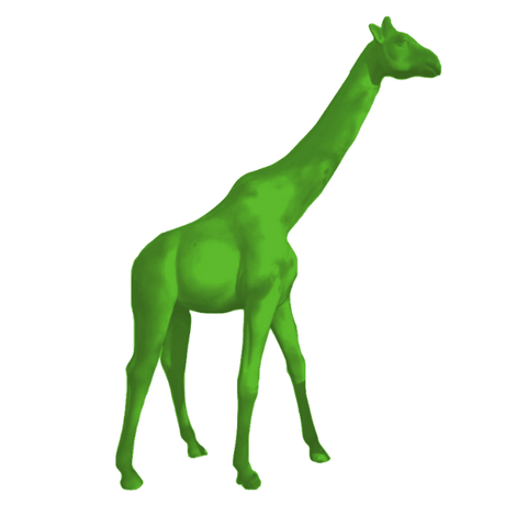 Statue Girafe Animaux Resine - 320cm - Vert Pomme - ANIMAUX-RESINE.FR