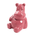 Statue Hippopotame Animaux Resine - 50cm - Rose Clair - ANIMAUX-RESINE.FR