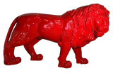 Statue Lion Animaux Resine - 190cm - Rouge - ANIMAUX-RESINE.FR