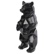 Statue Ours Origami Animaux Resine - 40cm - Noir - ANIMAUX-RESINE.FR