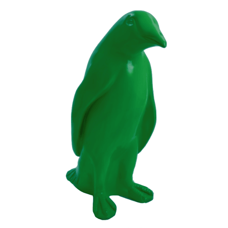 Statue Pingouin Animaux Resine - 120cm - Vert - ANIMAUX-RESINE.FR