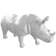 Statue Rhinoceros Animaux Resine - 140cm - Blanc - ANIMAUX-RESINE.FR