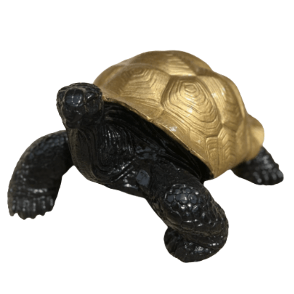 Statue Tortue Animaux Resine - 65cm - Doré - ANIMAUX-RESINE.FR